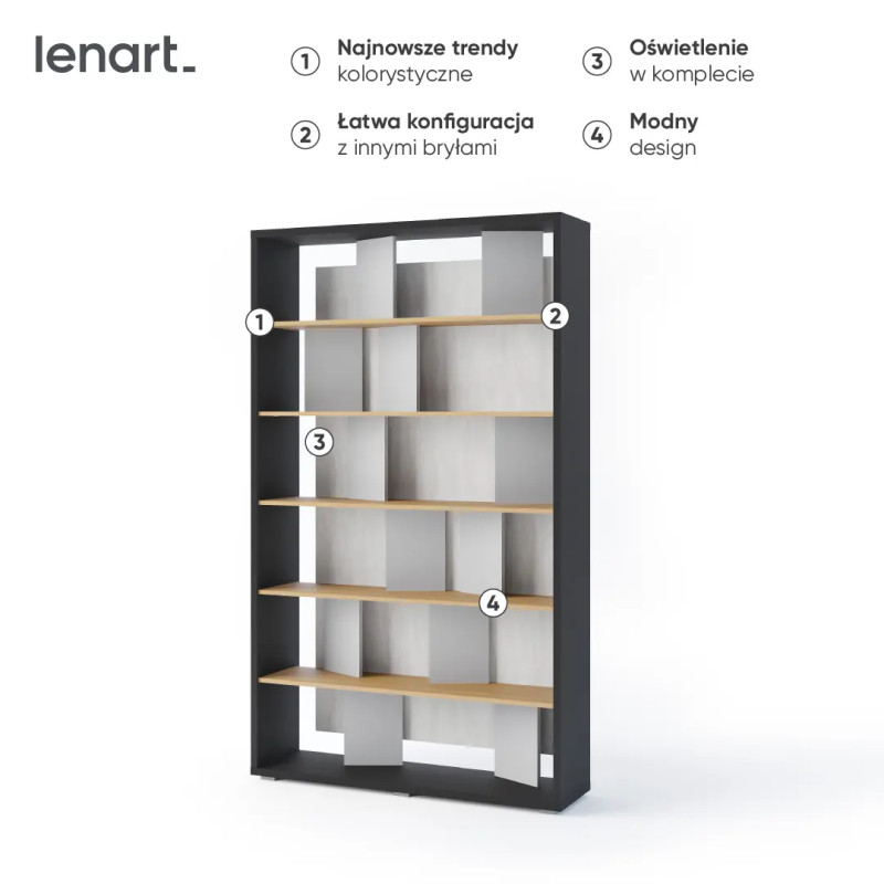 Regał Fitt FP-01 Lenart Meble Kolekcja Fitt