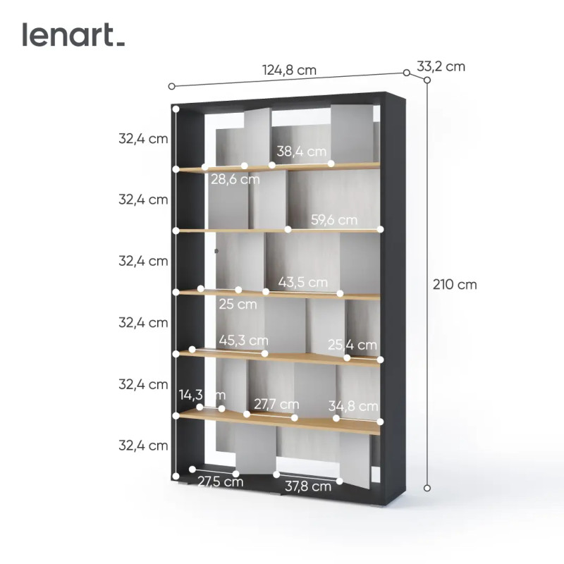 Regał Fitt FP-01 Lenart Meble Kolekcja Fitt