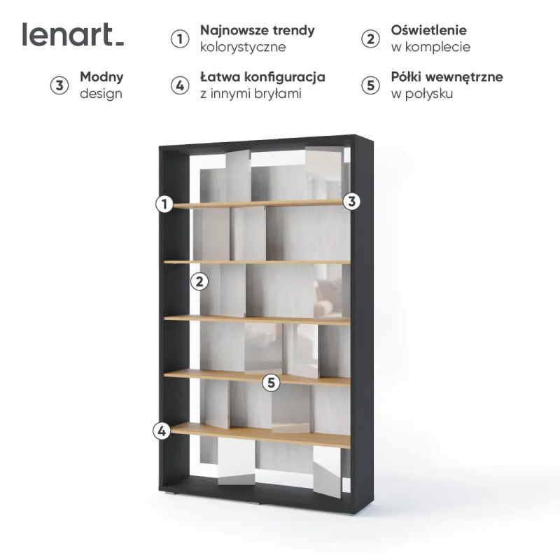 Regał Fitt FP-01 Lenart Meble Kolekcja Fitt