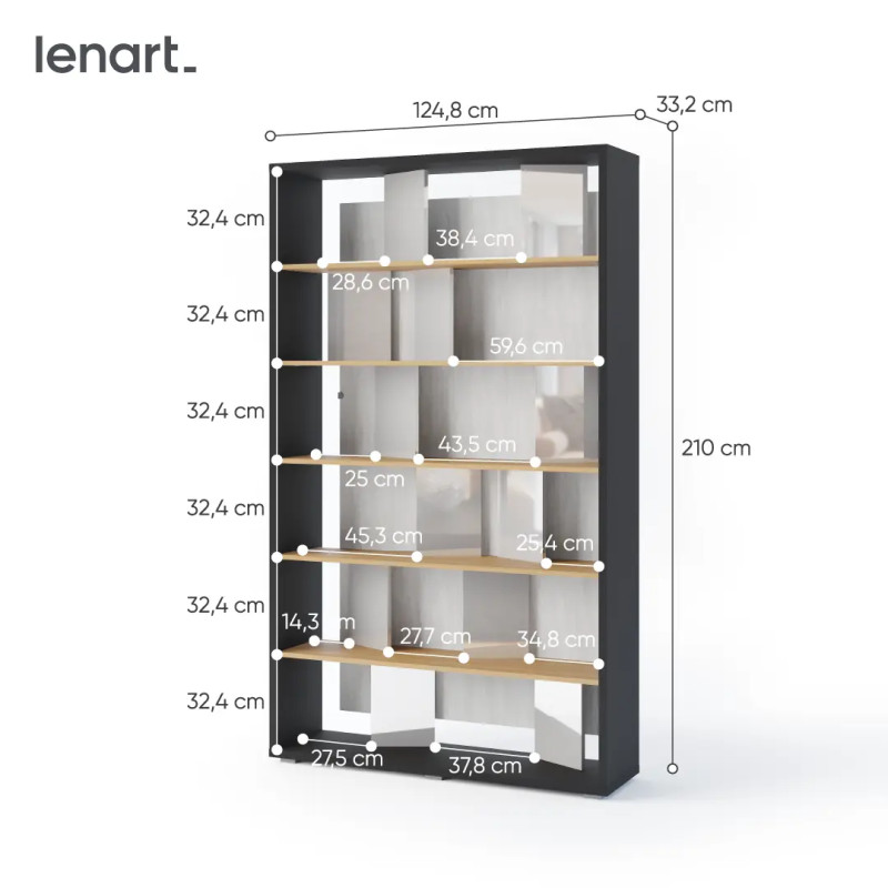 Regał Fitt FP-01 Lenart Meble Kolekcja Fitt