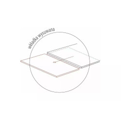 STÓŁ CAVALLI II CERAMIC BIAŁY MARMUR / CZARNY MAT 160(240)X90