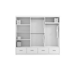 Szafa przesuwna Onyx z lustrem i oświetleniem LED 253cm