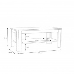 Stolik okolicznościowy Tuluza FLOT12-C04 Forte Kolekcja Tuluza