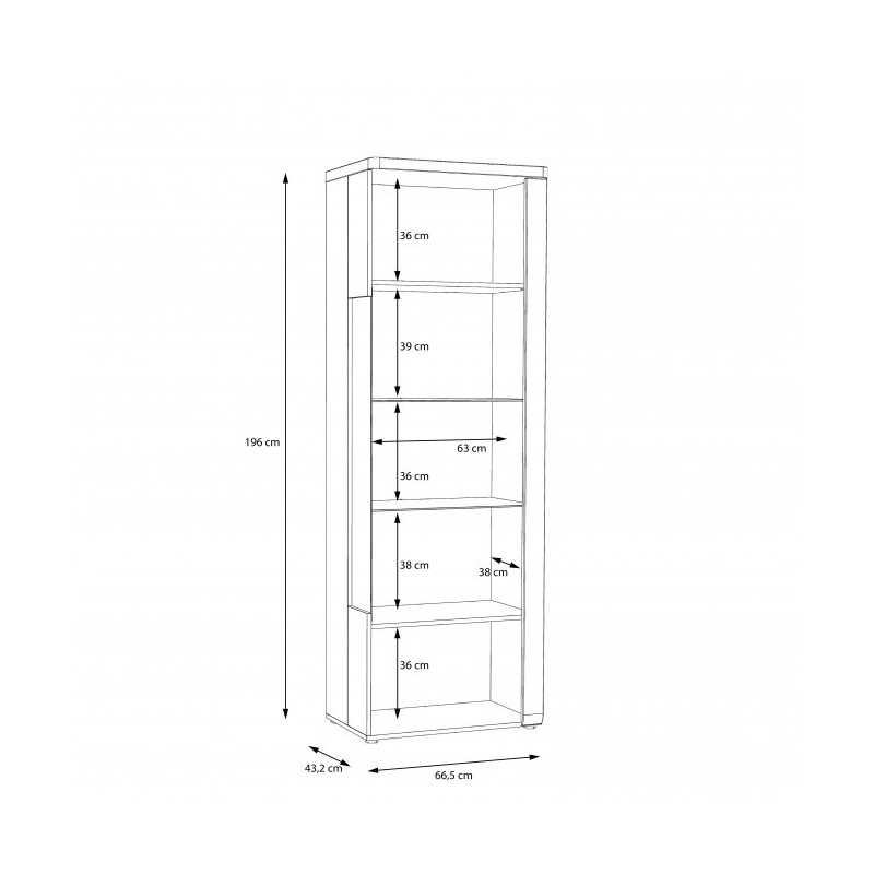 Witryna Tuluza P TUZV811RB Forte Kolekcja Tuluza