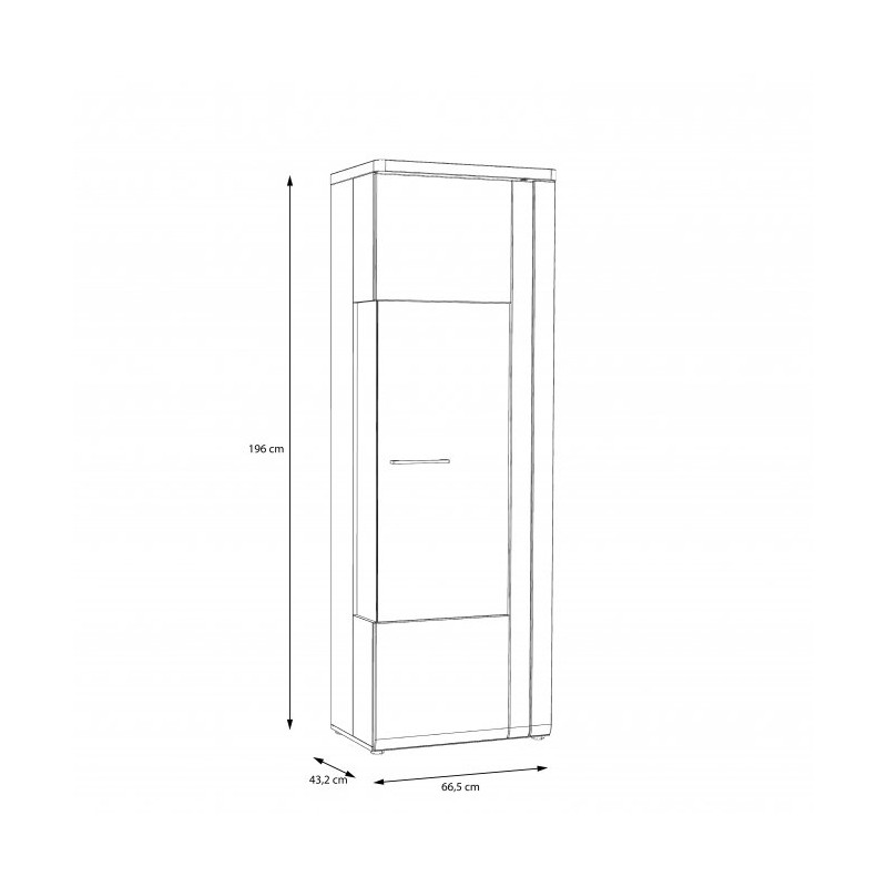 Witryna Tuluza P TUZV811RB Forte Kolekcja Tuluza