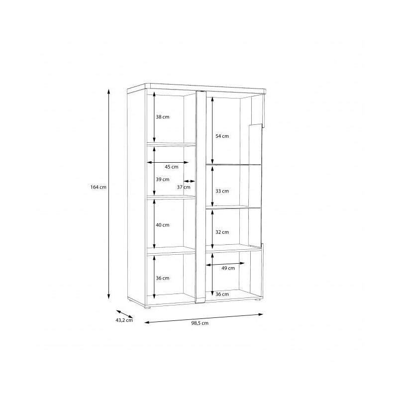 Witryna Tuluza TUZV621B Forte Kolekcja Tuluza