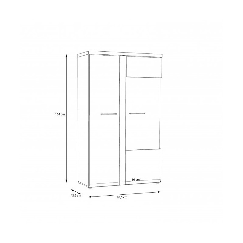 Witryna Tuluza TUZV621B Forte Kolekcja Tuluza