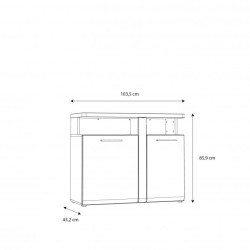 Komoda Tuluza TUZK221B Forte Kolekcja Tuluza