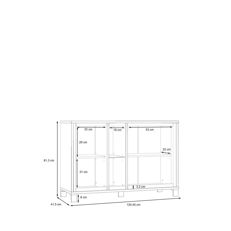 Komoda Trondheim L TDHK232L Forte Kolekcja Trondheim