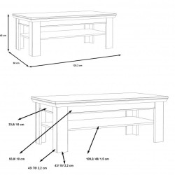Stolik okolicznościowy Kashmir Typ KSMT30 Meble Forte Kolekcja Stolik okolicznościowy Kashmir Typ KSMT30 Meble Forte Kolekcja