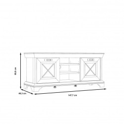 Szafka RTV Kashmir Typ KSMT231 Meble Forte Kolekcja Kashmir Szafka RTV Kashmir Typ KSMT231 Meble Forte Kolekcja Kashmir
