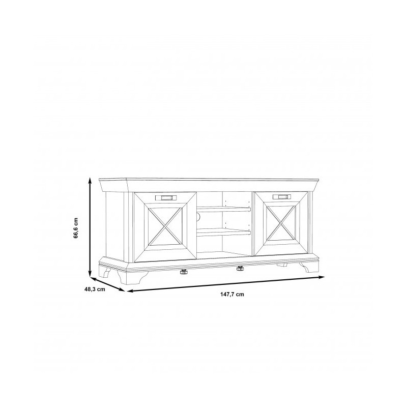 Szafka RTV Kashmir Typ KSMT231 Meble Forte Kolekcja Kashmir
