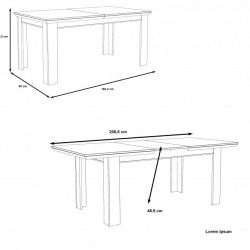Stół rozkładany Kashmir Typ KSMT40 Meble Forte Kolekcja Kashmir Stół rozkładany Kashmir Typ KSMT40 Meble Forte Kolekcja Kashmir