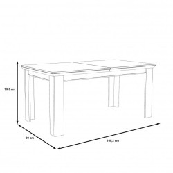 Stół rozkładany Kashmir Typ KSMT40 Meble Forte Kolekcja Kashmir Stół rozkładany Kashmir Typ KSMT40 Meble Forte Kolekcja Kashmir