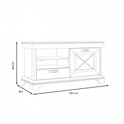 Szafka RTV Kashmir Typ KSMT22 Meble Forte Kolekcja Kashmir Szafka RTV Kashmir Typ KSMT22 Meble Forte Kolekcja Kashmir