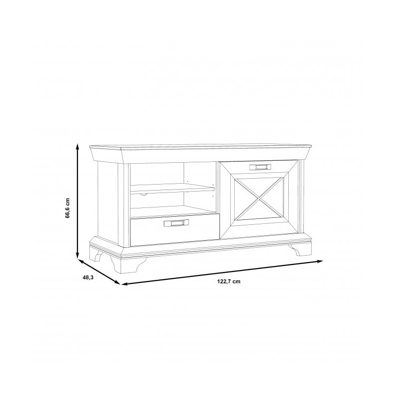 Szafka RTV Kashmir Typ KSMT22 Meble Forte Kolekcja Kashmir