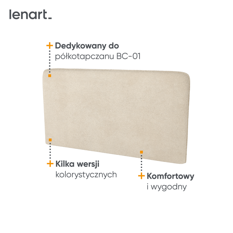 copy of BED CONCEPT BC-16 - zagłówek tapicerowany 140 do BC-01