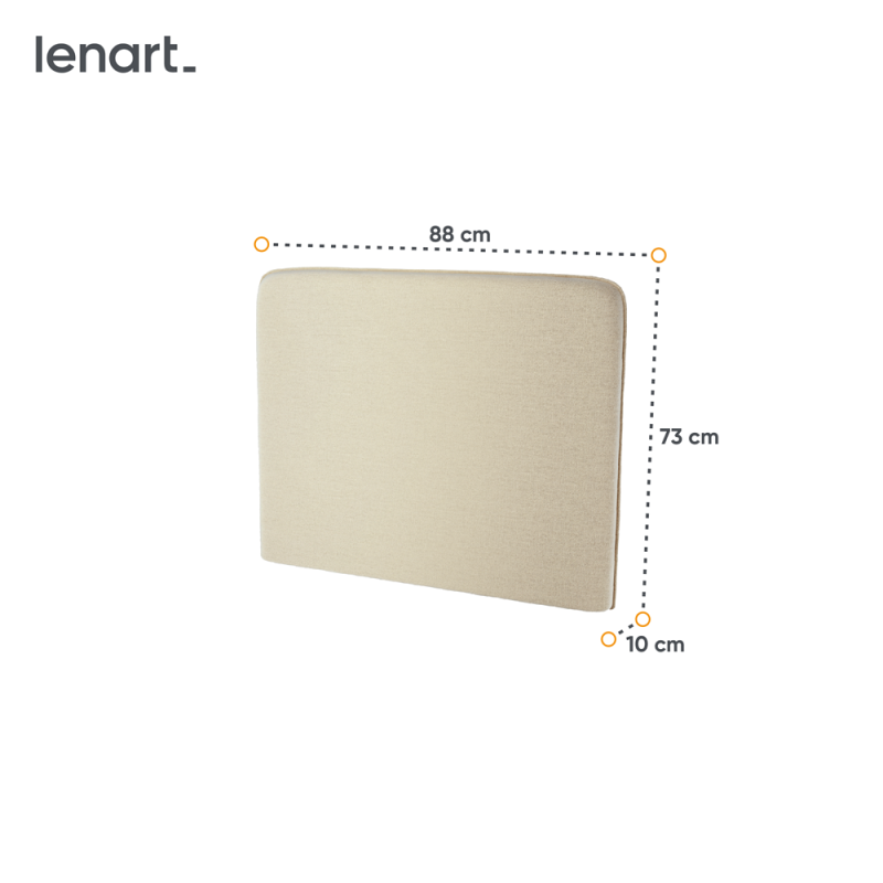 BED CONCEPT BC-31 - zagłówek tapicerowany 90 do BC-03 - beżowy