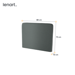 BED CONCEPT BC-31 - zagłówek tapicerowany 90 do BC-03 - grafit