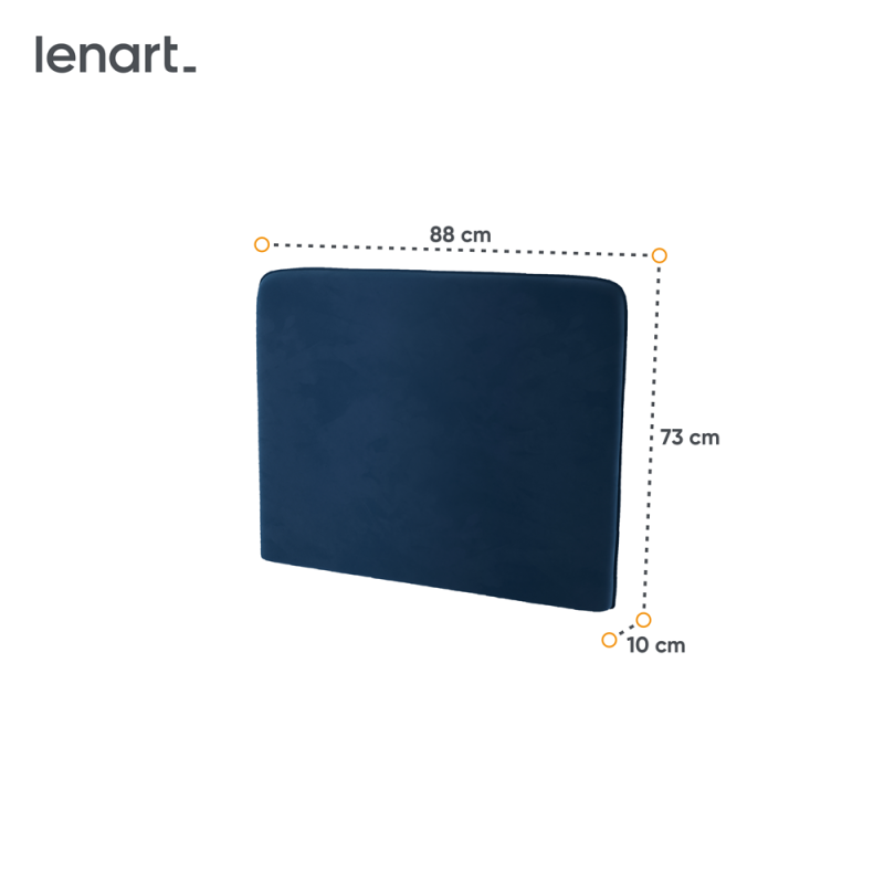BED CONCEPT BC-31 - zagłówek tapicerowany 90 do BC-03 - granat