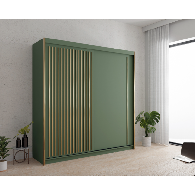 Szafa przesuwna Orion 203cm zielona