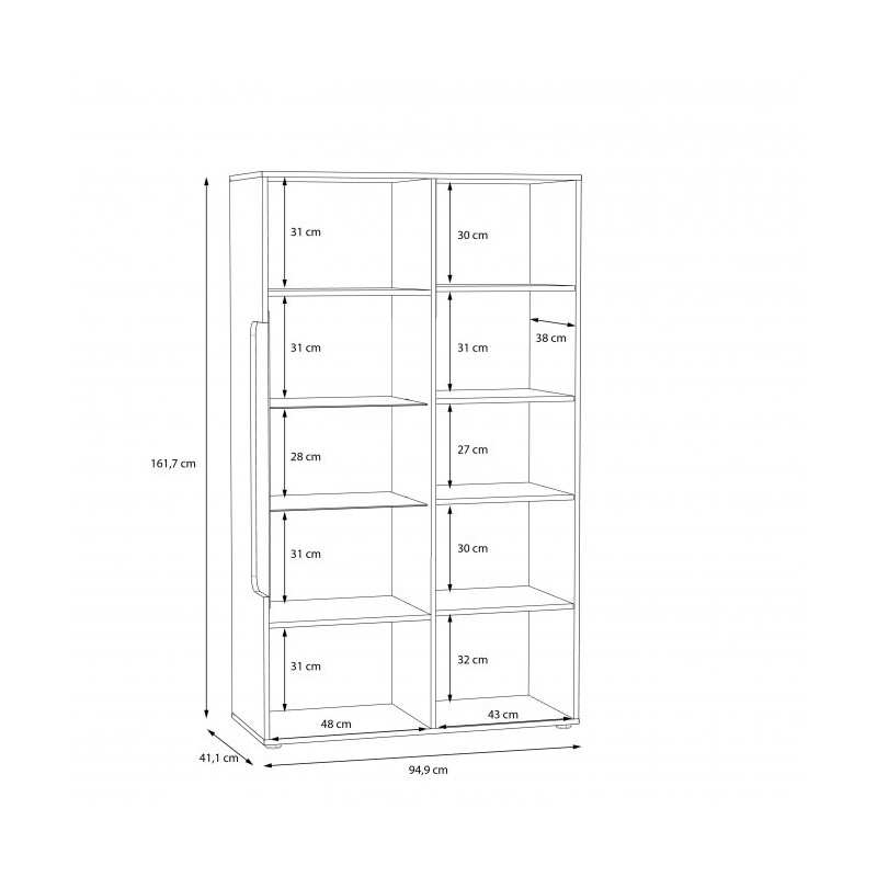 Witryna prawa Locarno Typ LCRV521R Meble Forte Kolekcja Locarno