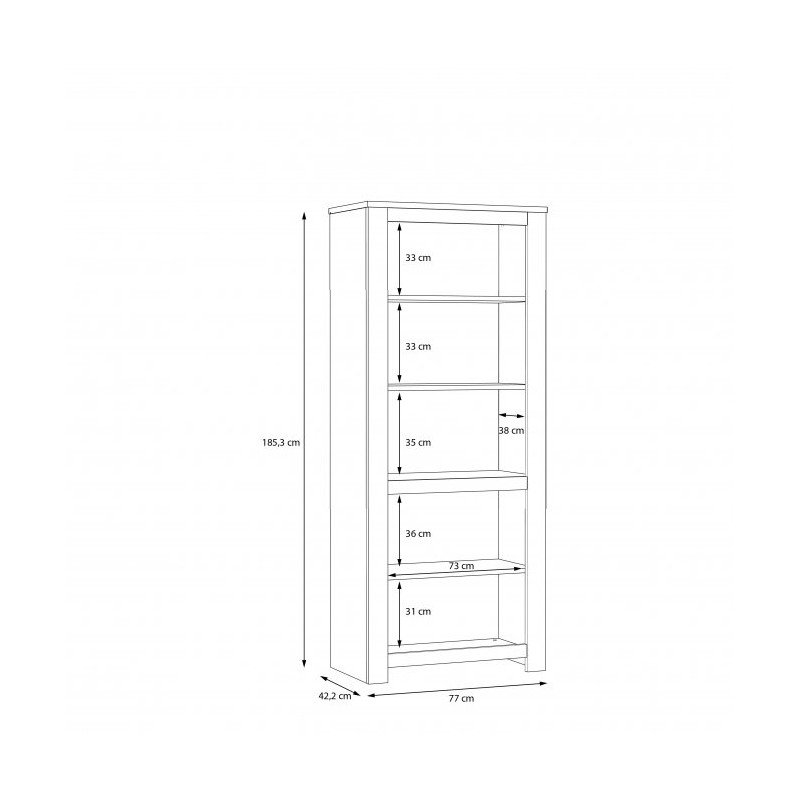 Witryna lewa Havanna Typ HVNV711L Meble Forte Kolekcja Havanna