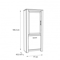 Witryna lewa Havanna Typ HVNV711L Meble Forte Kolekcja Havanna Witryna lewa Havanna Typ HVNV711L Meble Forte Kolekcja Havanna