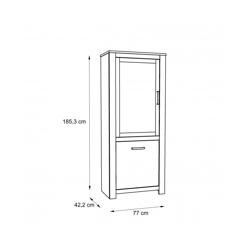 Witryna lewa Havanna Typ HVNV711L Meble Forte Kolekcja Havanna