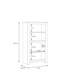 Witryna prawa Havanna Typ HVNV411R Meble Forte Kolekcja Havanna Witryna prawa Havanna Typ HVNV411R Meble Forte Kolekcja Havanna