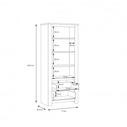 Regał Havanna Typ HVNR712 Meble Forte Kolekcja Havanna Regał Havanna Typ HVNR712 Meble Forte Kolekcja Havanna