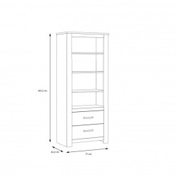 Regał Havanna Typ HVNR712 Meble Forte Kolekcja Havanna Regał Havanna Typ HVNR712 Meble Forte Kolekcja Havanna