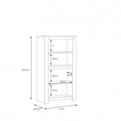 Szafka prawa Havanna Typ HVNS411R Meble Forte Kolekcja Havanna Szafka prawa Havanna Typ HVNS411R Meble Forte Kolekcja Havanna