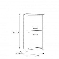 Szafka prawa Havanna Typ HVNS411R Meble Forte Kolekcja Havanna Szafka prawa Havanna Typ HVNS411R Meble Forte Kolekcja Havanna
