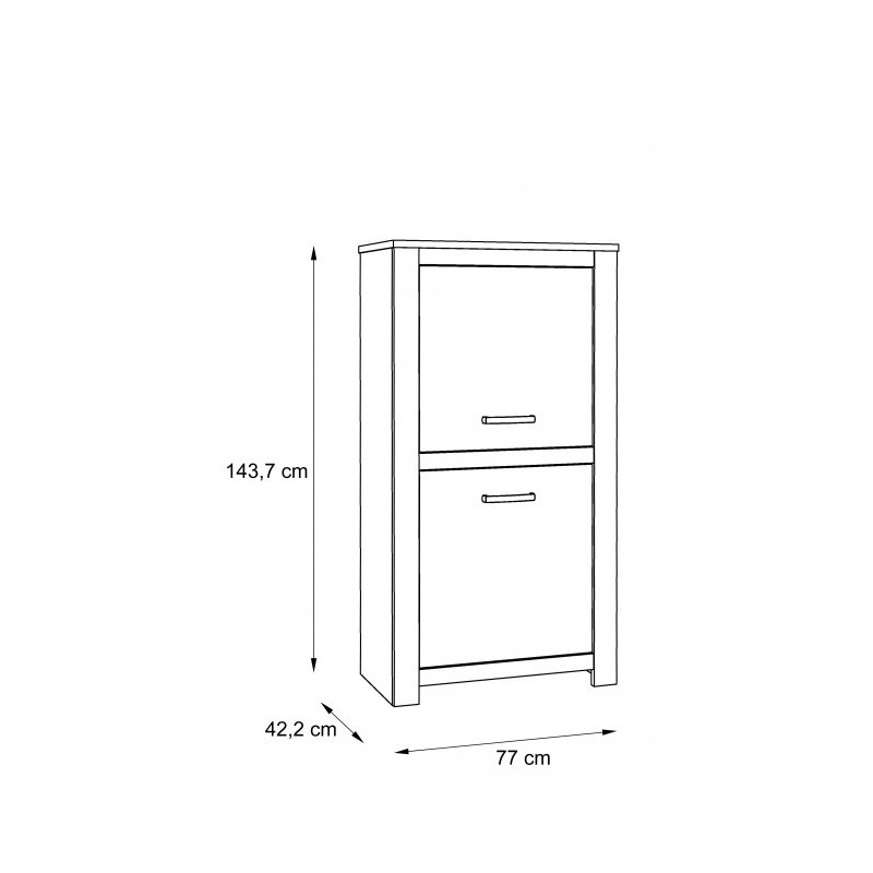 Szafka prawa Havanna Typ HVNS411R Meble Forte Kolekcja Havanna
