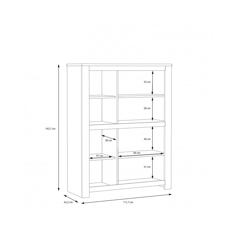 Regał prawy Havanna Typ HVNS421R Meble Forte Kolekcja Havanna