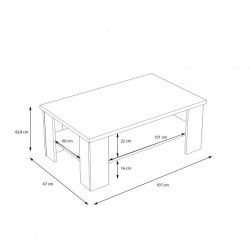 Stolik okolicznościowy Havanna Typ HVNT501 Meble Forte Kolekcja Stolik okolicznościowy Havanna Typ HVNT501 Meble Forte Kolekcja