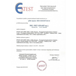 Półkotapczan BC-01 z sofą BC-18 i dostawkami BC-07 140X200