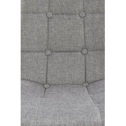 Krzesło tapicerowane Emmet dąb miodowy/popiel