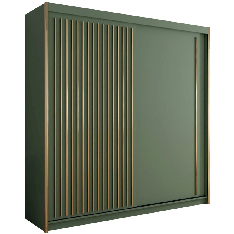 Szafa przesuwna Orion 203cm zielona