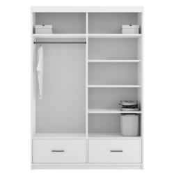 Szafa przesuwna Onyx z lustrem i oświetleniem LED 150cm Szafa przesuwna Onyx z lustrem i oświetleniem LED 150cm