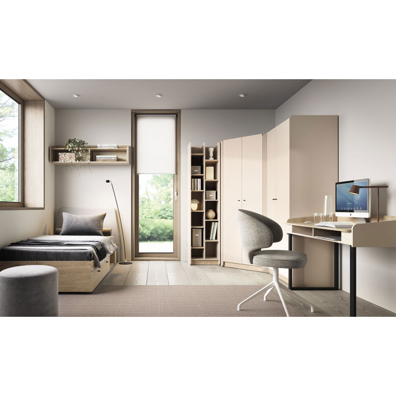 Komoda z szufladami Alessio AE09 beż piaskowy/dąb olejowany