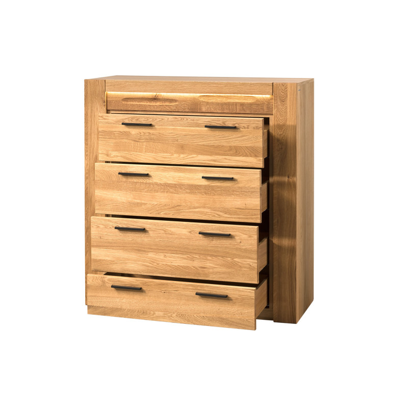 Komoda wysoka z 4 szufladami Velvet Natura Typ 75 Szynaka Meble