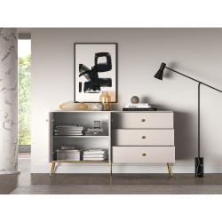 Komoda Selgin 160 kaszmir/złote nóżki Komoda Selgin 160 kaszmir/złote nóżki
