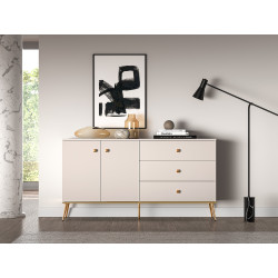 Komoda Selgin 160 kaszmir/złote nóżki Komoda Selgin 160 kaszmir/złote nóżki