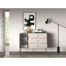 Komoda Selgin 120 kaszmir/złote nóżki Komoda Selgin 120 kaszmir/złote nóżki