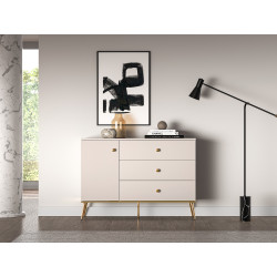 Komoda Selgin 120 kaszmir/złote nóżki Komoda Selgin 120 kaszmir/złote nóżki