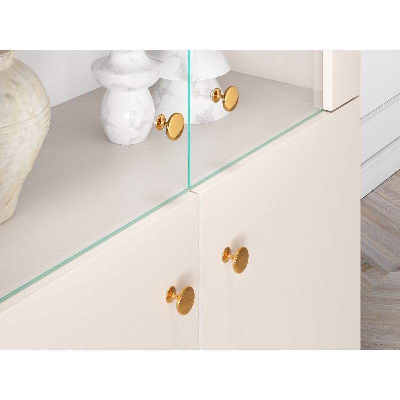 Witryna Selgin 152 kaszmir/złote nóżki ML Meble