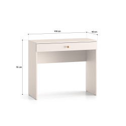 Toaletka Selgin kaszmir/złote nóżki ML Meble