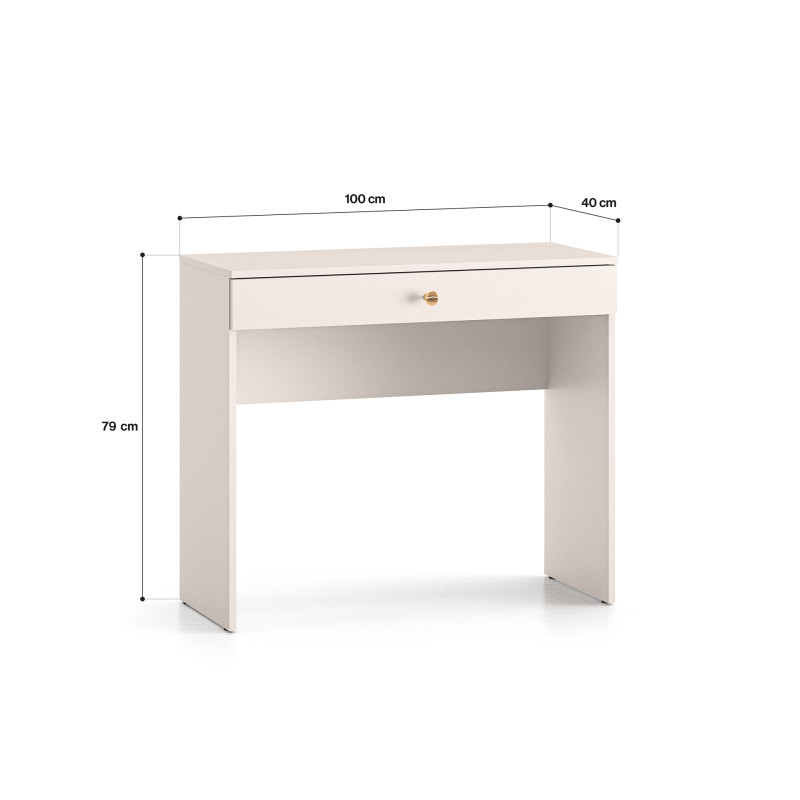 Toaletka Selgin kaszmir/złote nóżki ML Meble